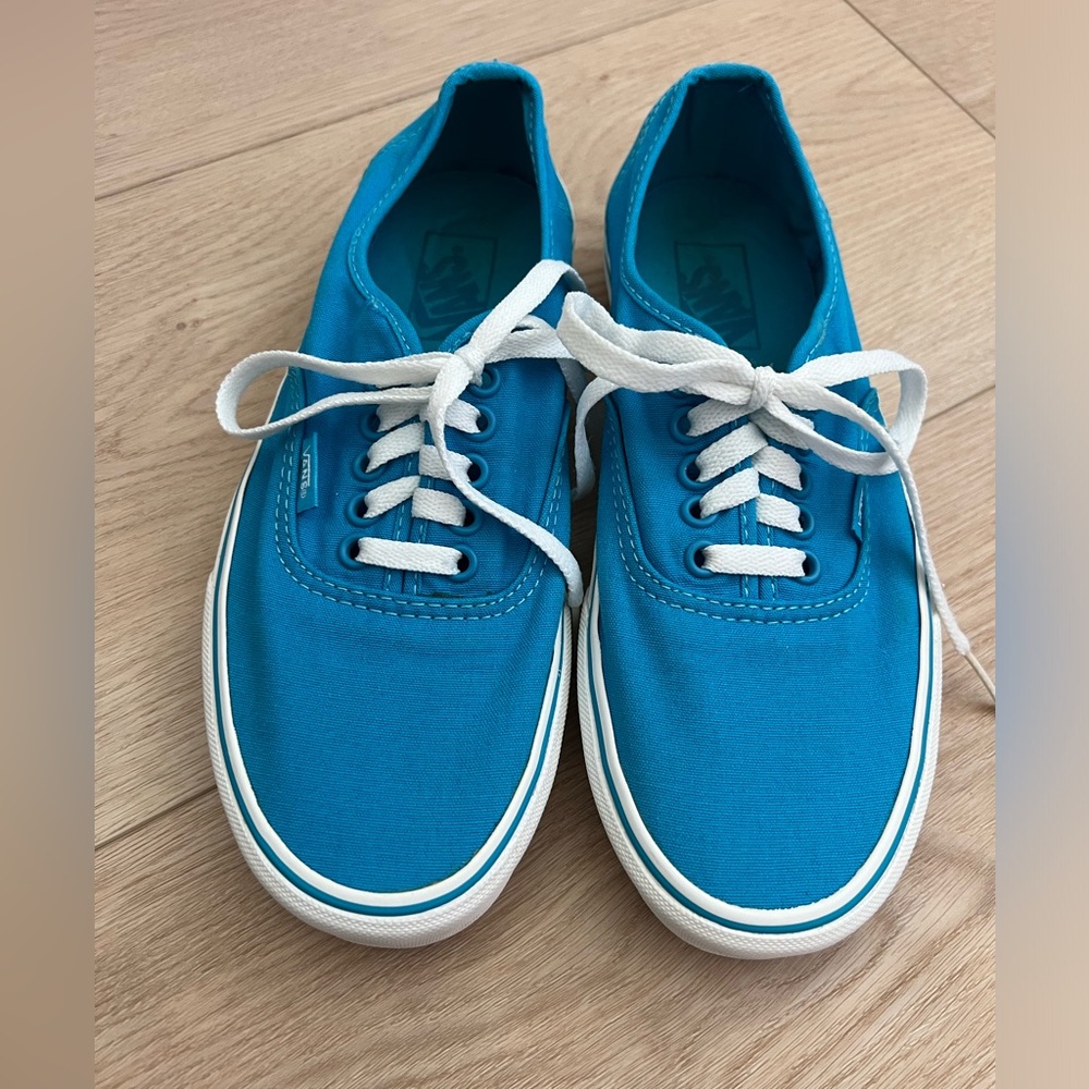 Blue Authentic Vans Shoes